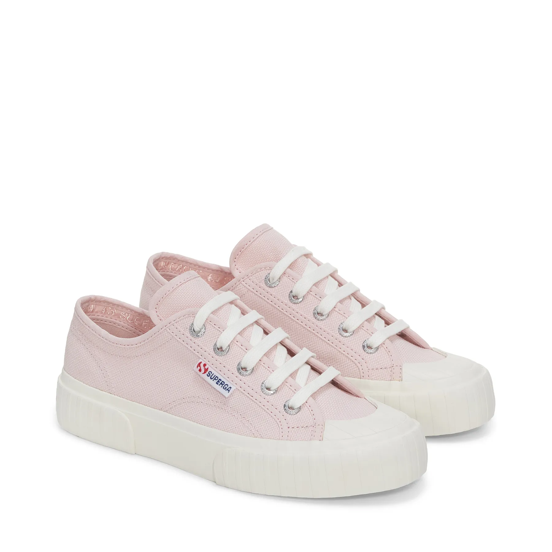 Pembe 2630 Stripe Unisex Pembe Bileksiz Sneaker
