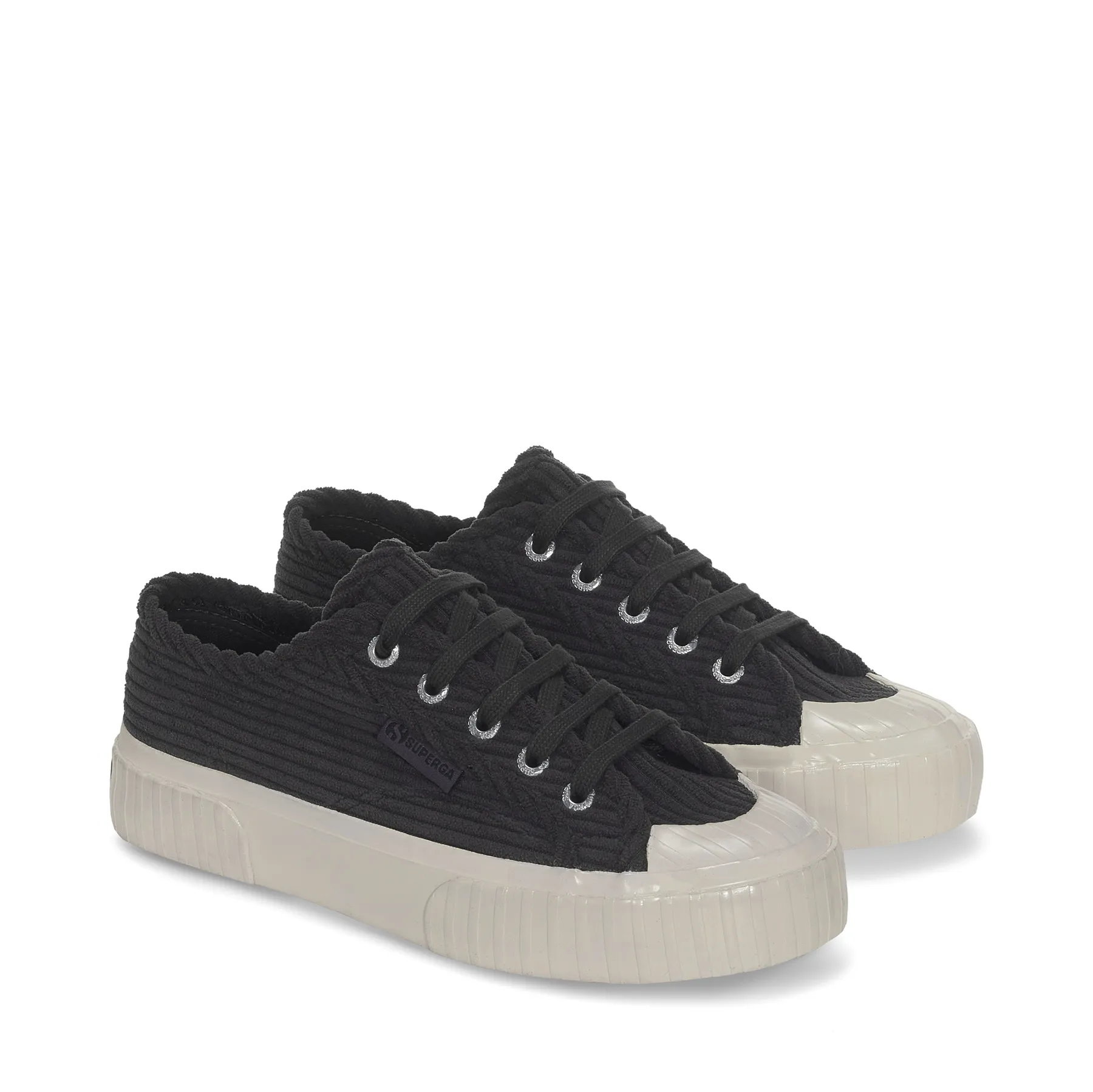 Siyah 2630 Stripe Corduroy Unisex Siyah Sneaker