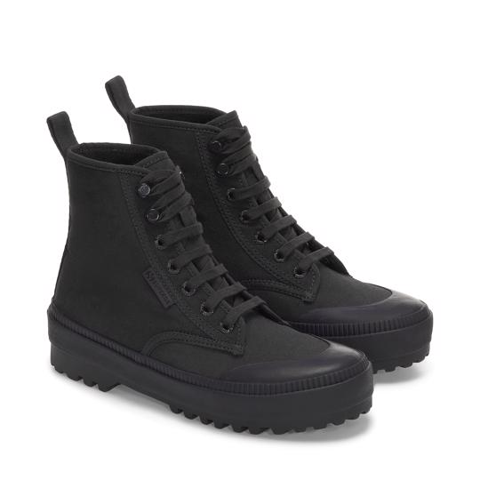 Siyah 2348 Alpina Trek Recycled Kadın Siyah Bilekli Sneaker - Superga®