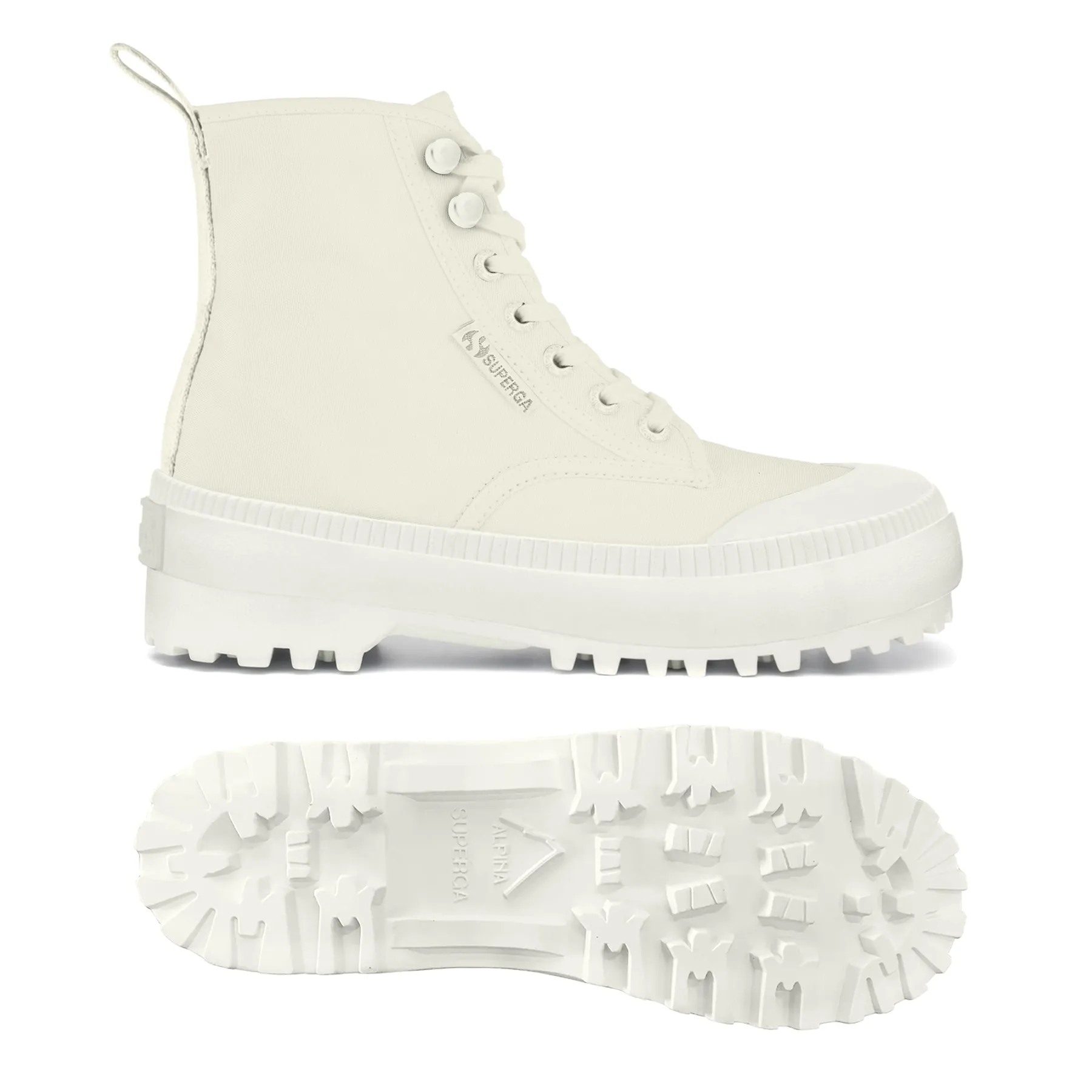 Bej 2348 Alpina Trek Recycled Kadın Bej Bilekli Sneaker