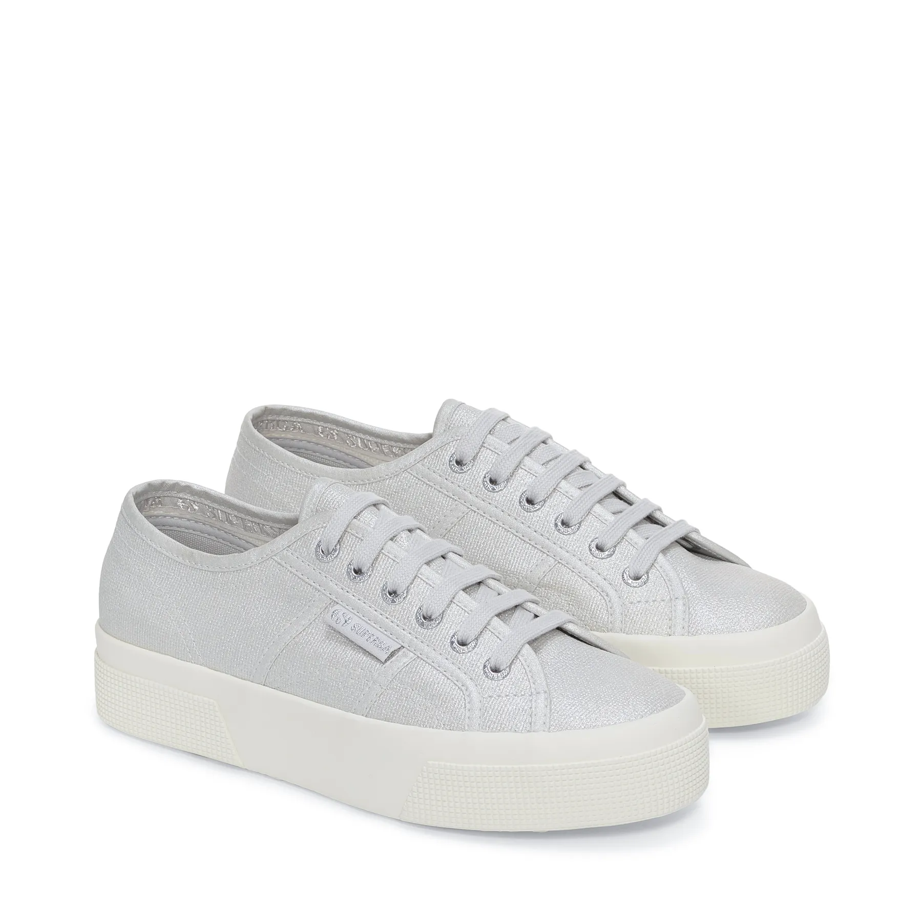 Bej 2740 Platform Pearl Matte Canvas Kadın Bej Platform Sneaker