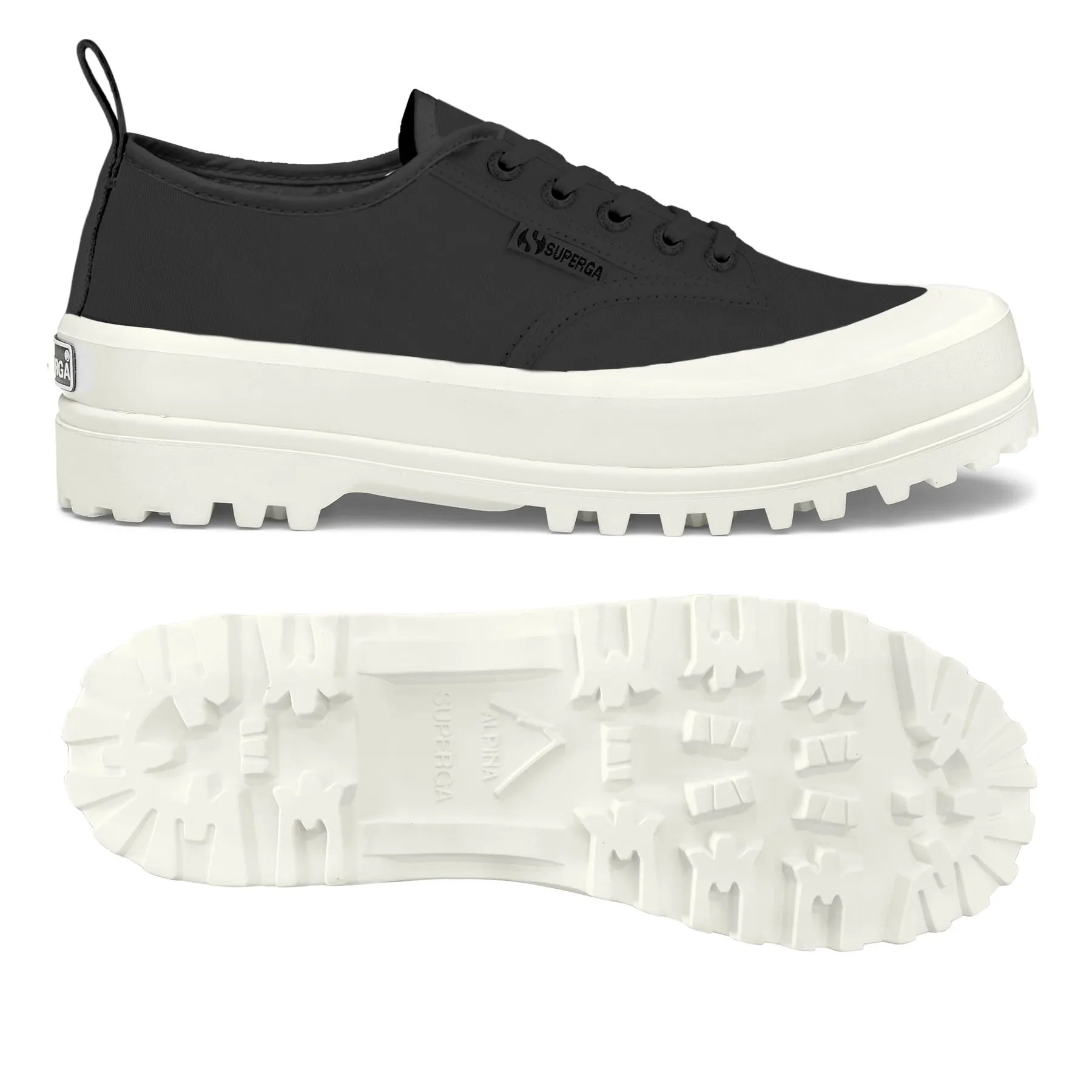 Siyah 2559 Alpina Trek Recycled Kadın Siyah Sneaker