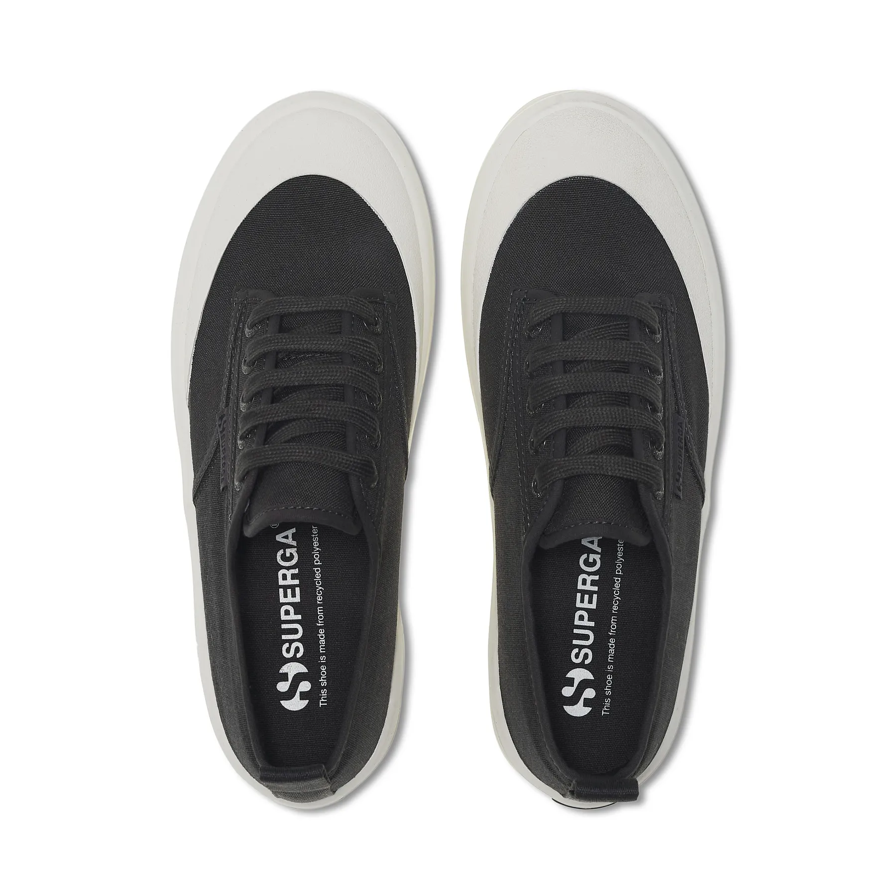 Siyah 2559 Alpina Trek Recycled Kadın Siyah Sneaker