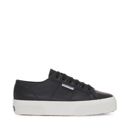 Siyah 2740 Platform Nappa Kadın Siyah Sneaker - Superga®
