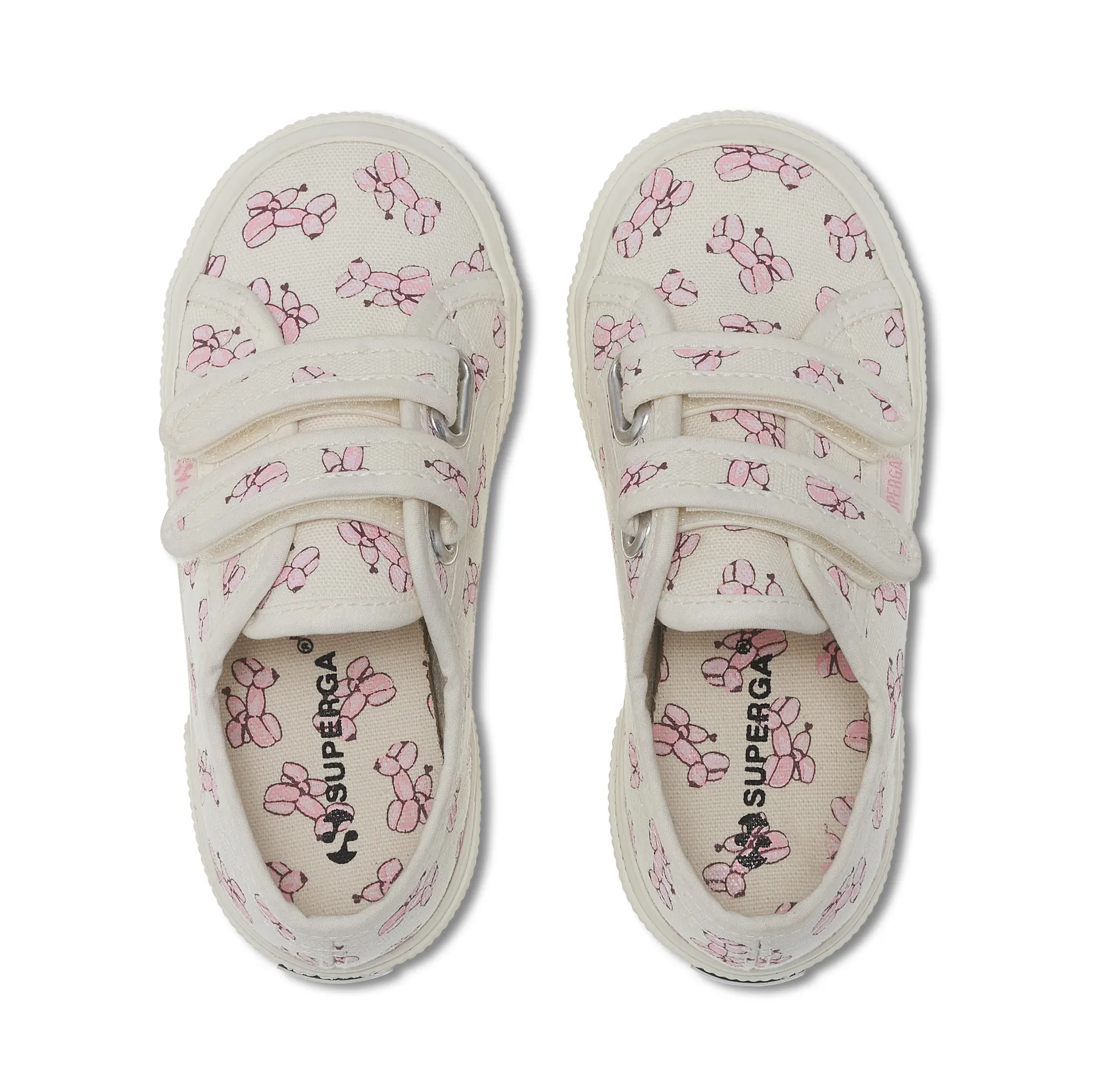 Beyaz 2750 Kids Straps Ballon Print Çocuk Unisex Beyaz Bileksiz Sneaker