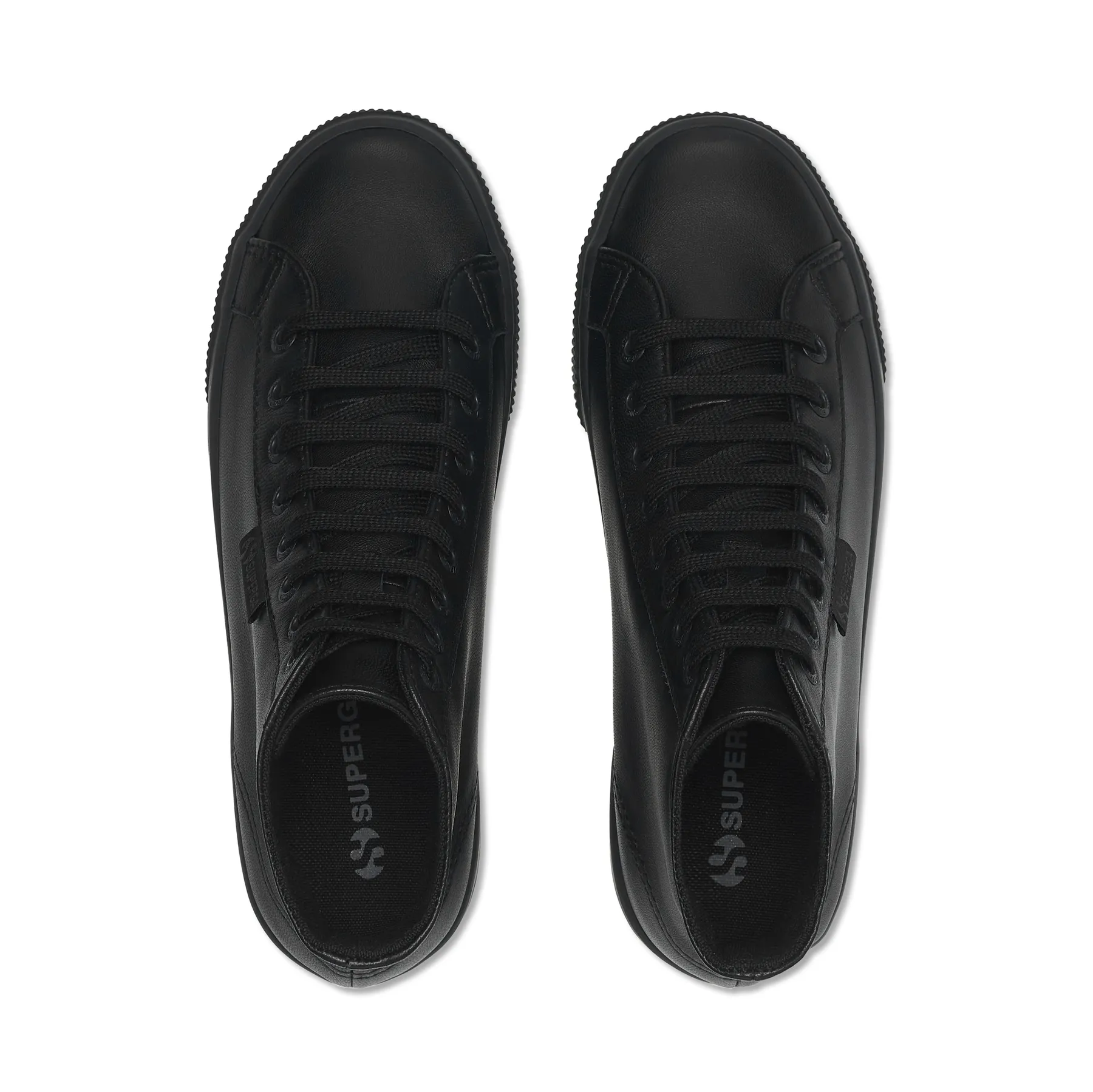 Siyah 2708 Hi Top Nappa Kadın Siyah Bilekli Sneaker