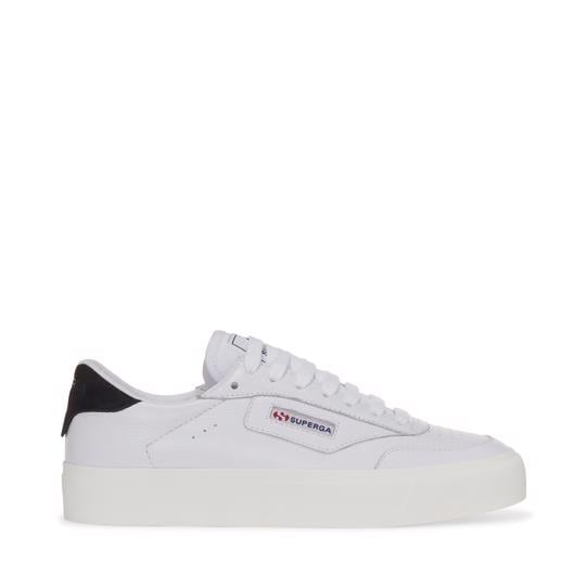 Beyaz 3843 Court Unisex Beyaz-Siyah Sneaker - Superga®