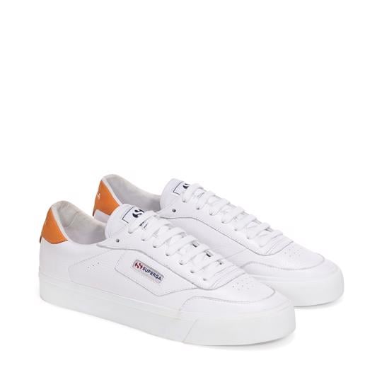 Beyaz 3843 Court Unisex Beyaz-Turuncu Sneaker - Superga®