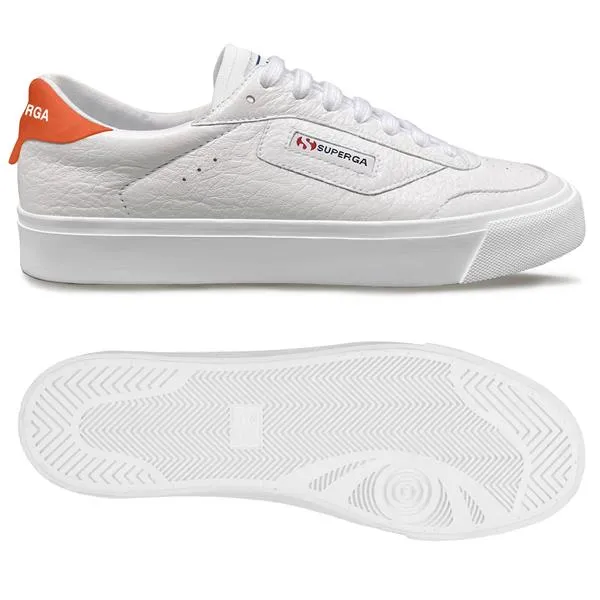 Beyaz 3843 Court Unisex Beyaz-Turuncu Sneaker