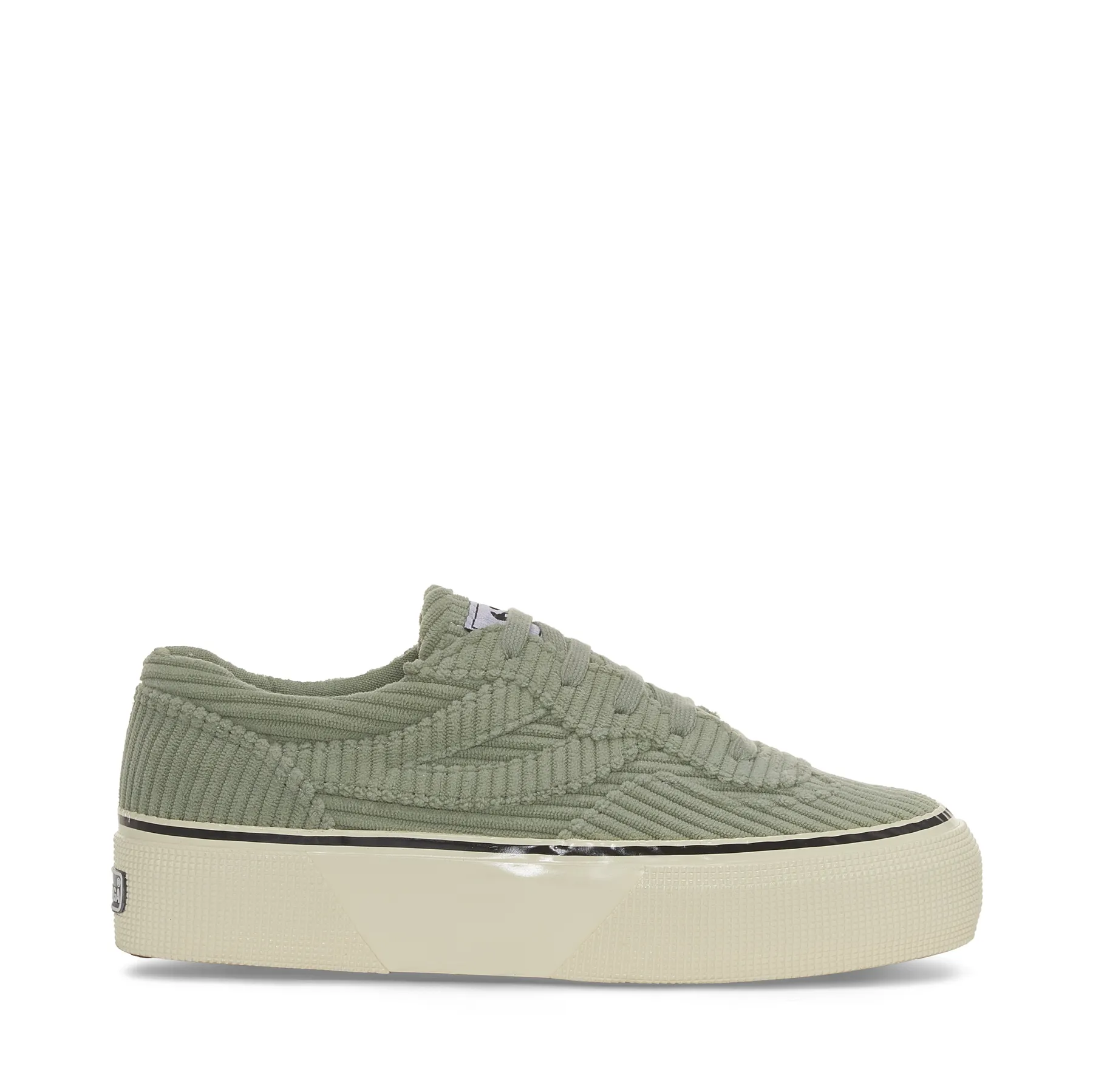 Gri 3041 Revolley Platform Corduroy Kadın Gri Platform Sneaker