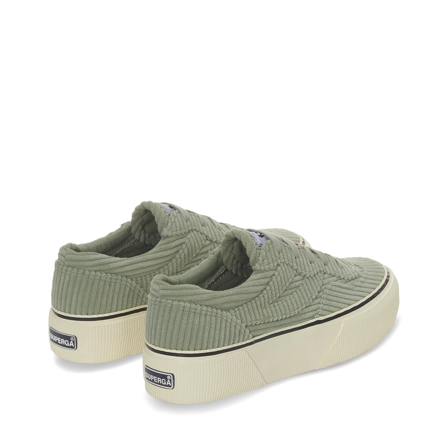 Gri 3041 Revolley Platform Corduroy Kadın Gri Platform Sneaker