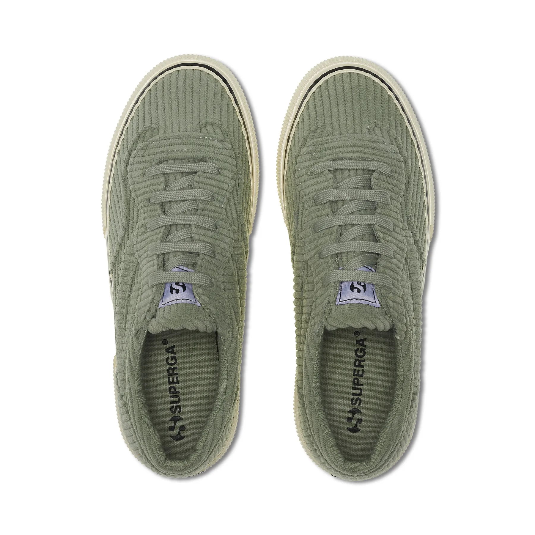 Gri 3041 Revolley Platform Corduroy Kadın Gri Platform Sneaker