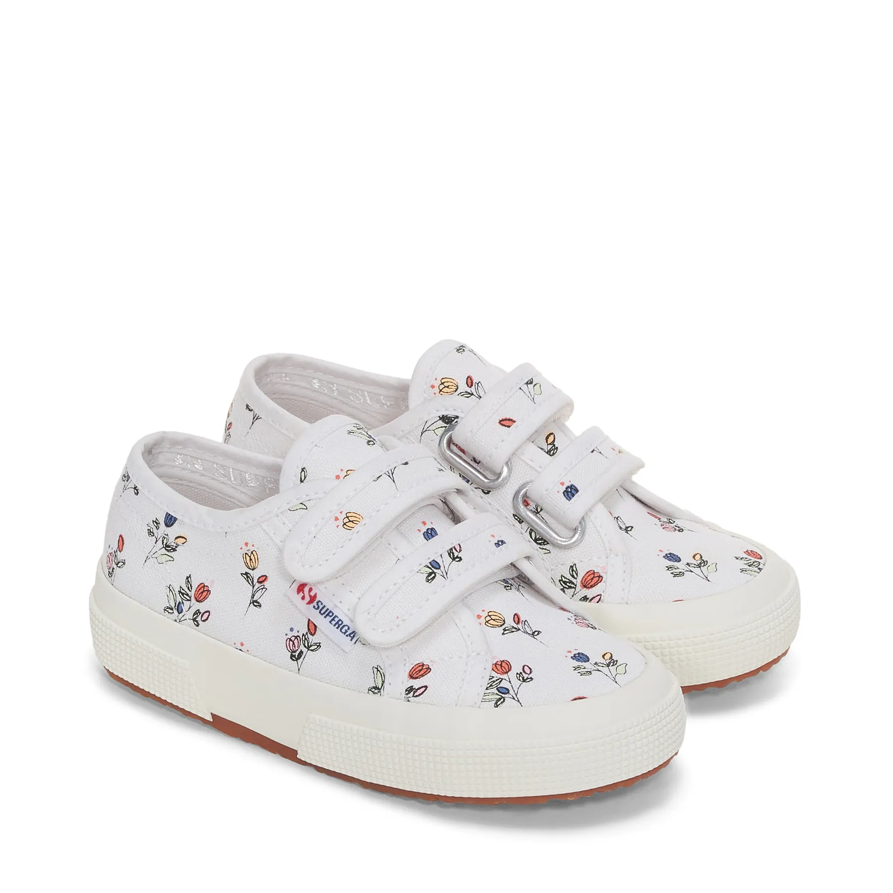 Gri 2750 Kids Straps Tulips Flower Kız Çocuk Gri Bileksiz Sneaker