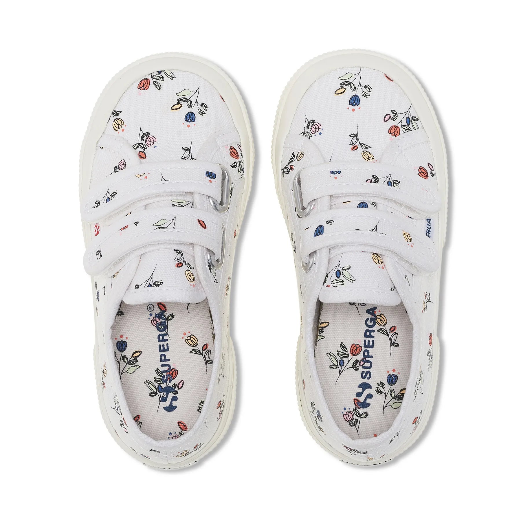 Gri 2750 Kids Straps Tulips Flower Kız Çocuk Gri Bileksiz Sneaker