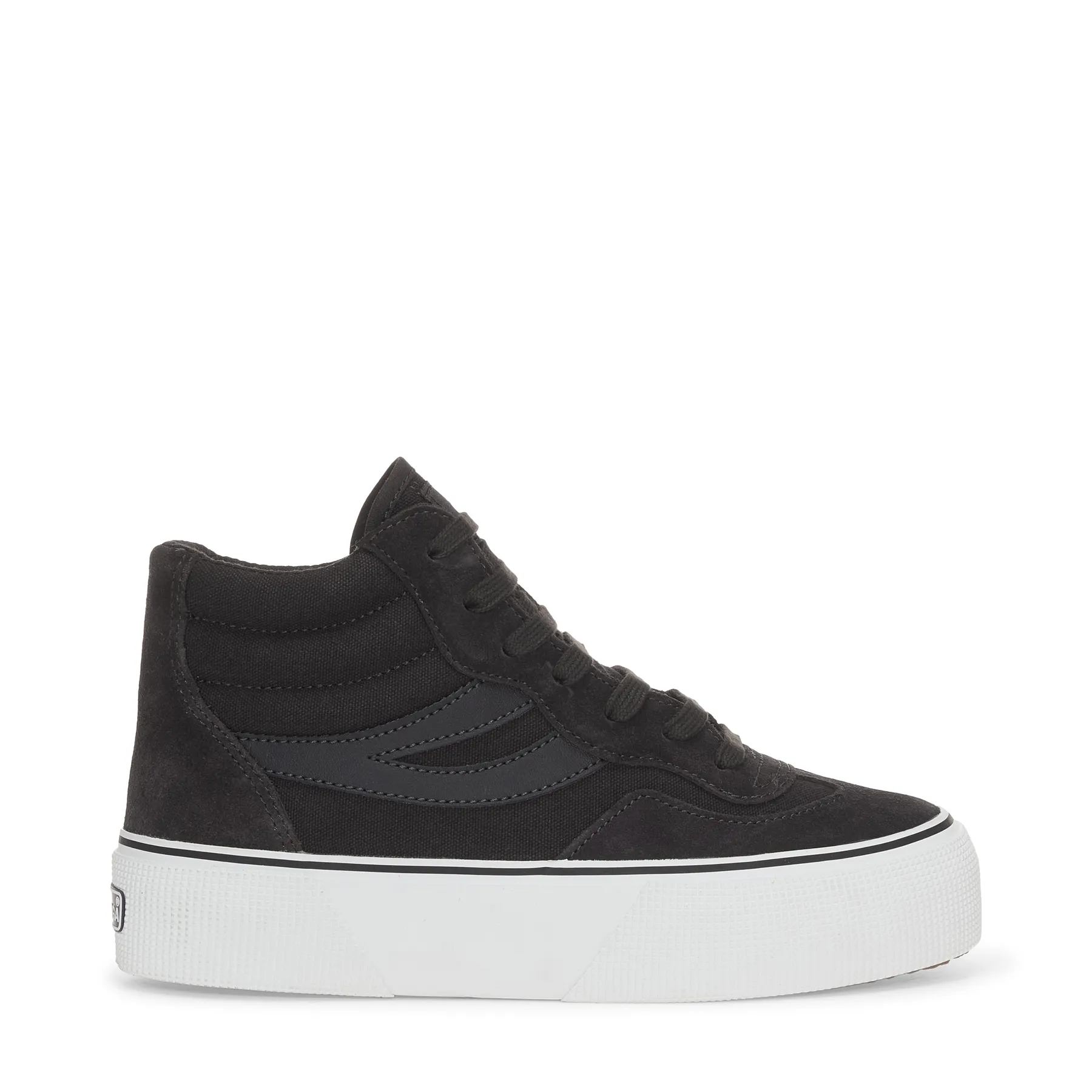 Siyah 3141 Revolley Mid Platform Kadın Siyah Platform Sneaker
