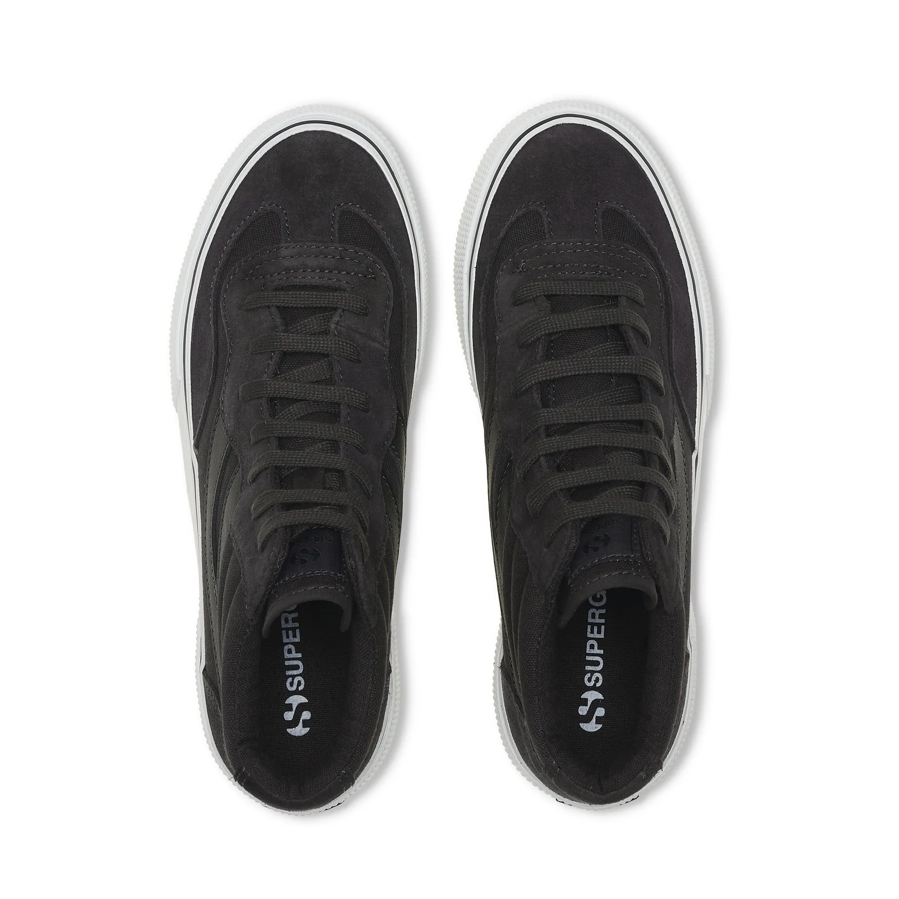 Siyah 3141 Revolley Mid Platform Kadın Siyah Platform Sneaker