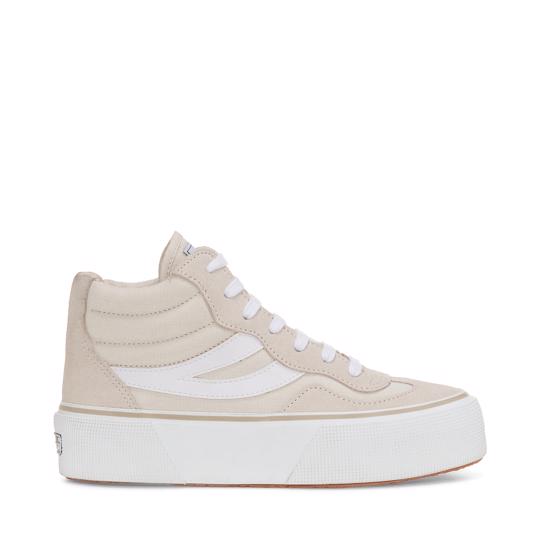Bej 3141 Revolley Mid Platform Kadın Bej Platform Sneaker - Superga®