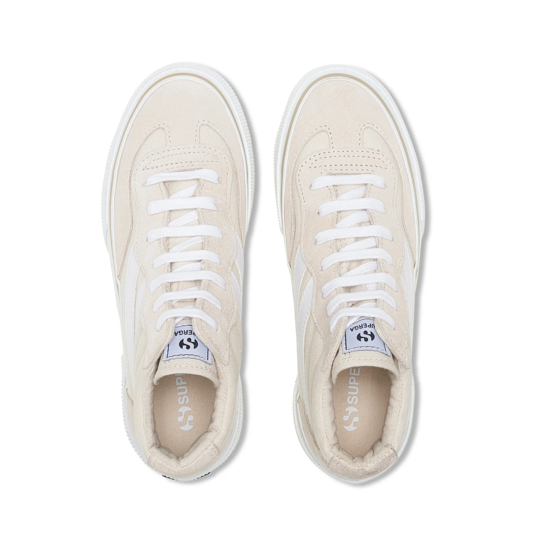 Bej 3141 Revolley Mid Platform Kadın Bej Platform Sneaker