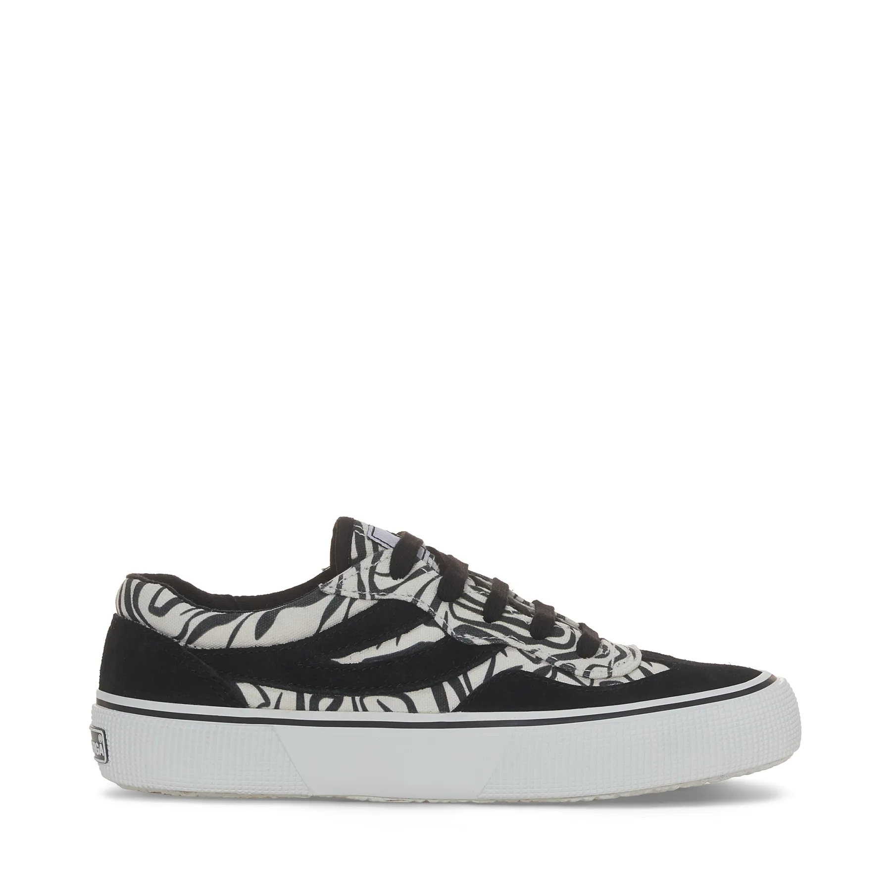 Siyah 2941 Revolley Zebra Print Unisex Siyah-Beyaz Sneaker