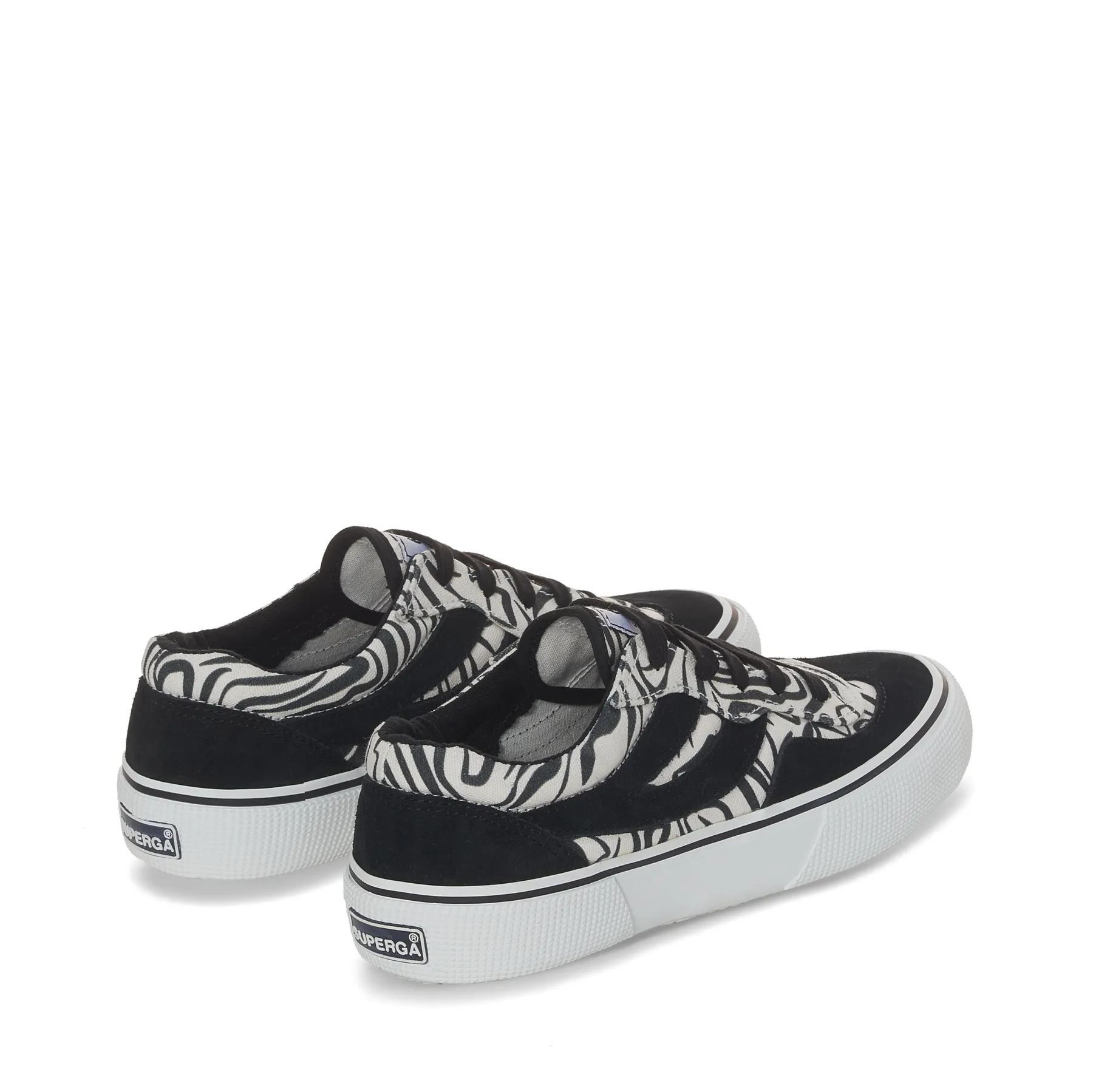 Siyah 2941 Revolley Zebra Print Unisex Siyah-Beyaz Sneaker