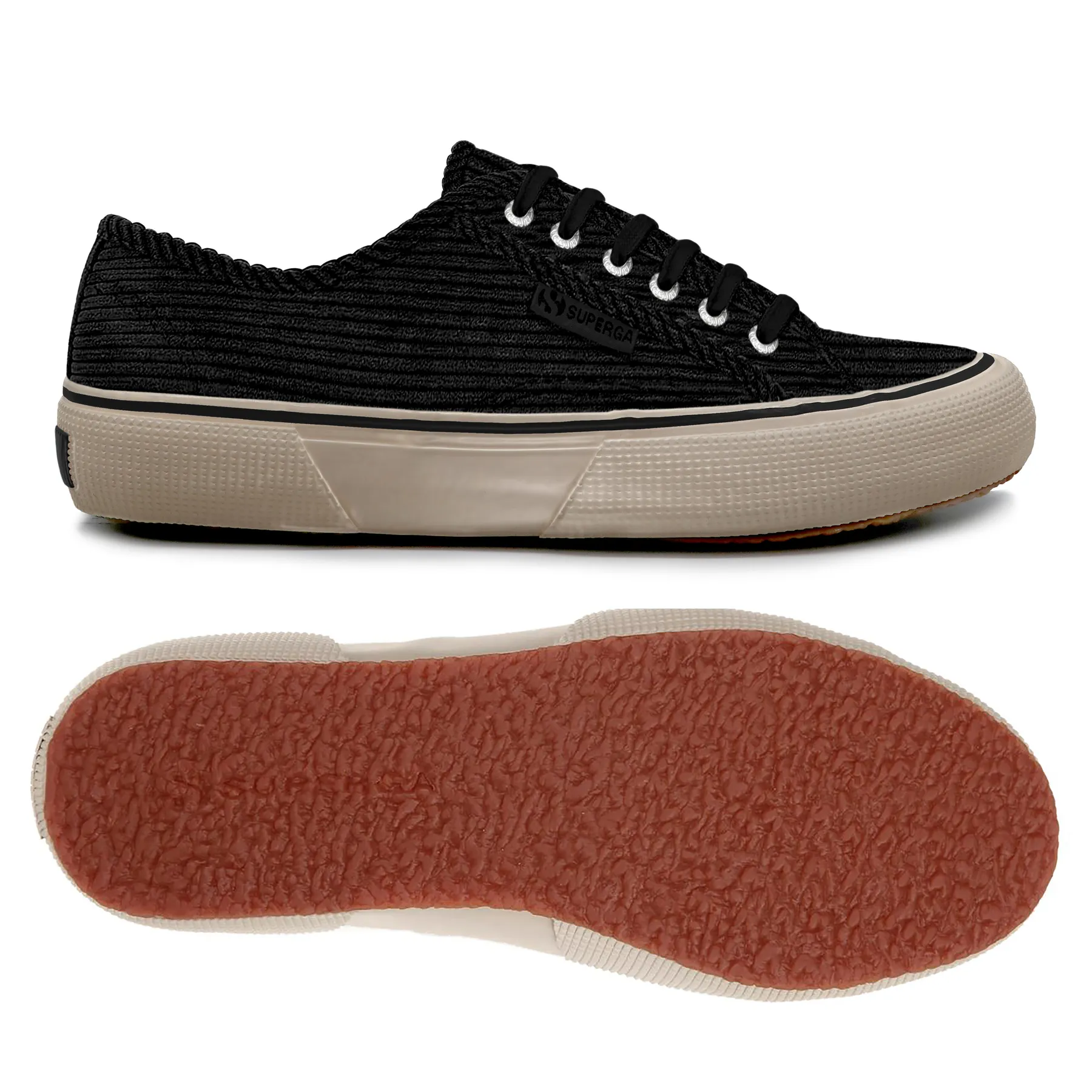 Siyah 2490 Bold Corduroy Unisex Siyah Sneaker