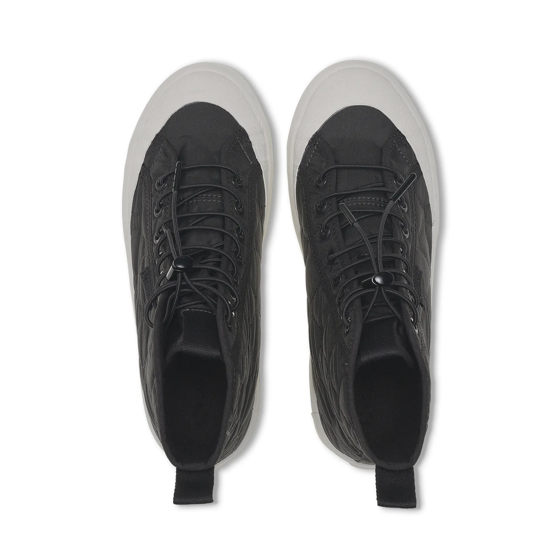 Gri 2644 Alpina Quilted Nylon Kadın Gri Bilekli Sneaker