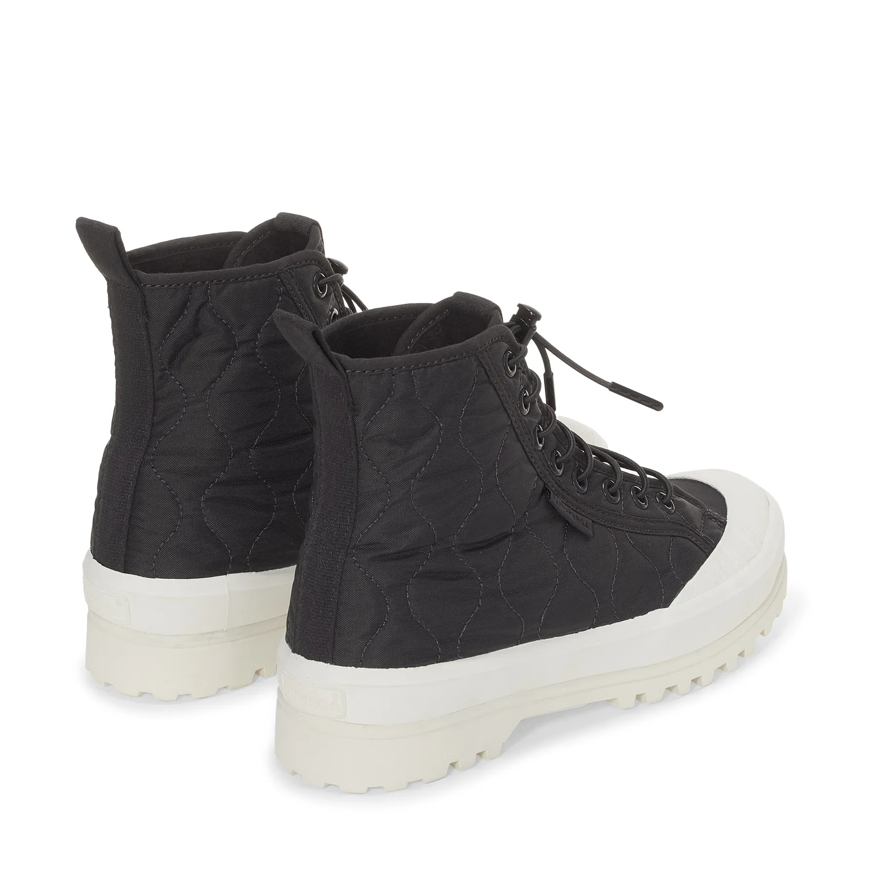 Gri 2644 Alpina Quilted Nylon Kadın Gri Bilekli Sneaker