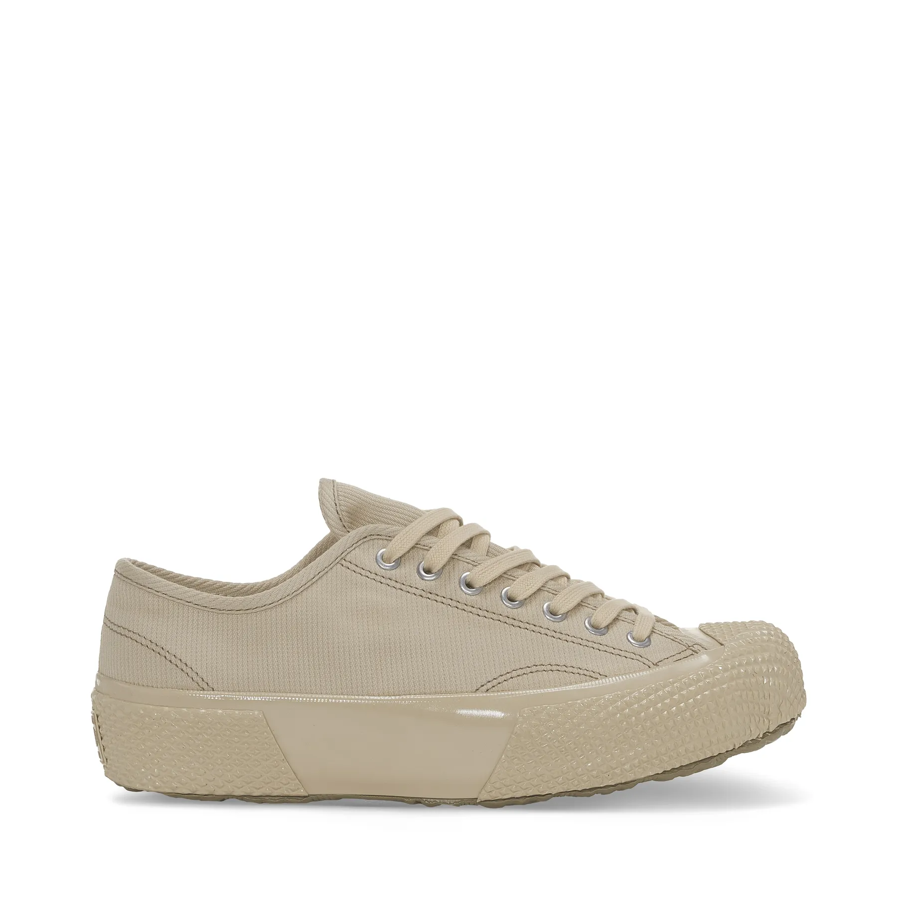 Bej 2434 Military Deck Pique Erkek Bej Sneaker