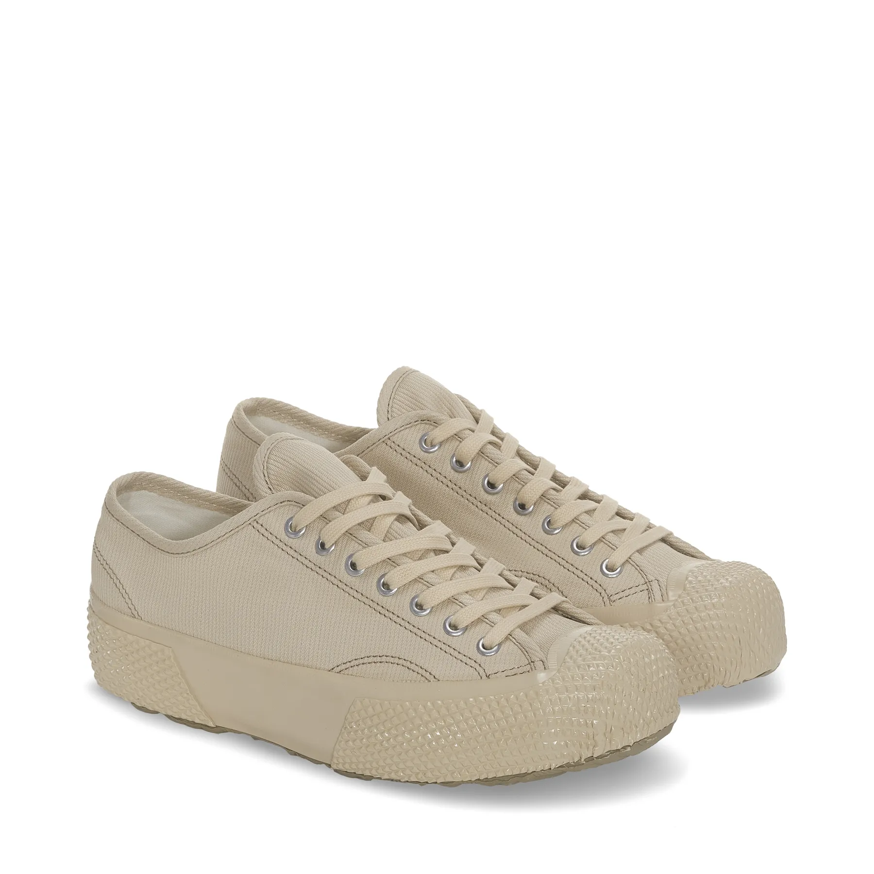 Bej 2434 Military Deck Pique Erkek Bej Sneaker