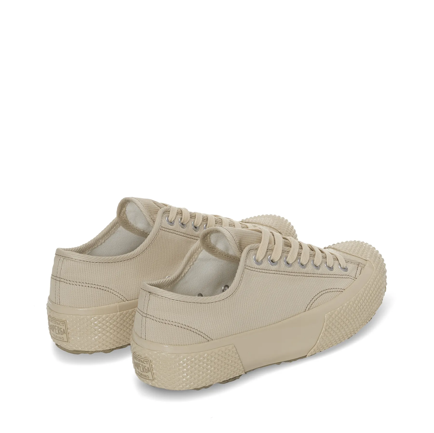 Bej 2434 Military Deck Pique Erkek Bej Sneaker