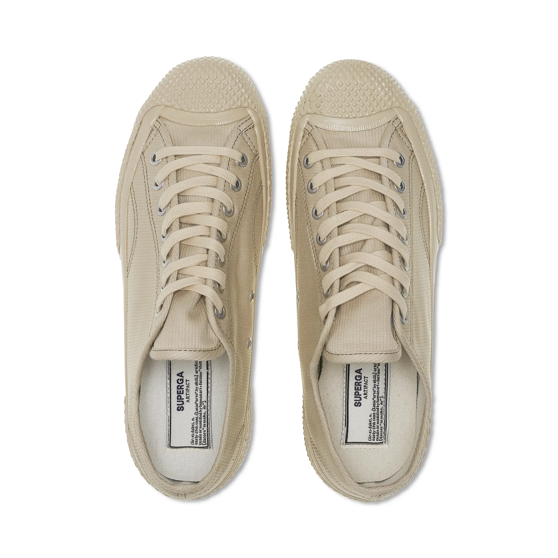 Bej 2434 Military Deck Pique Erkek Bej Sneaker