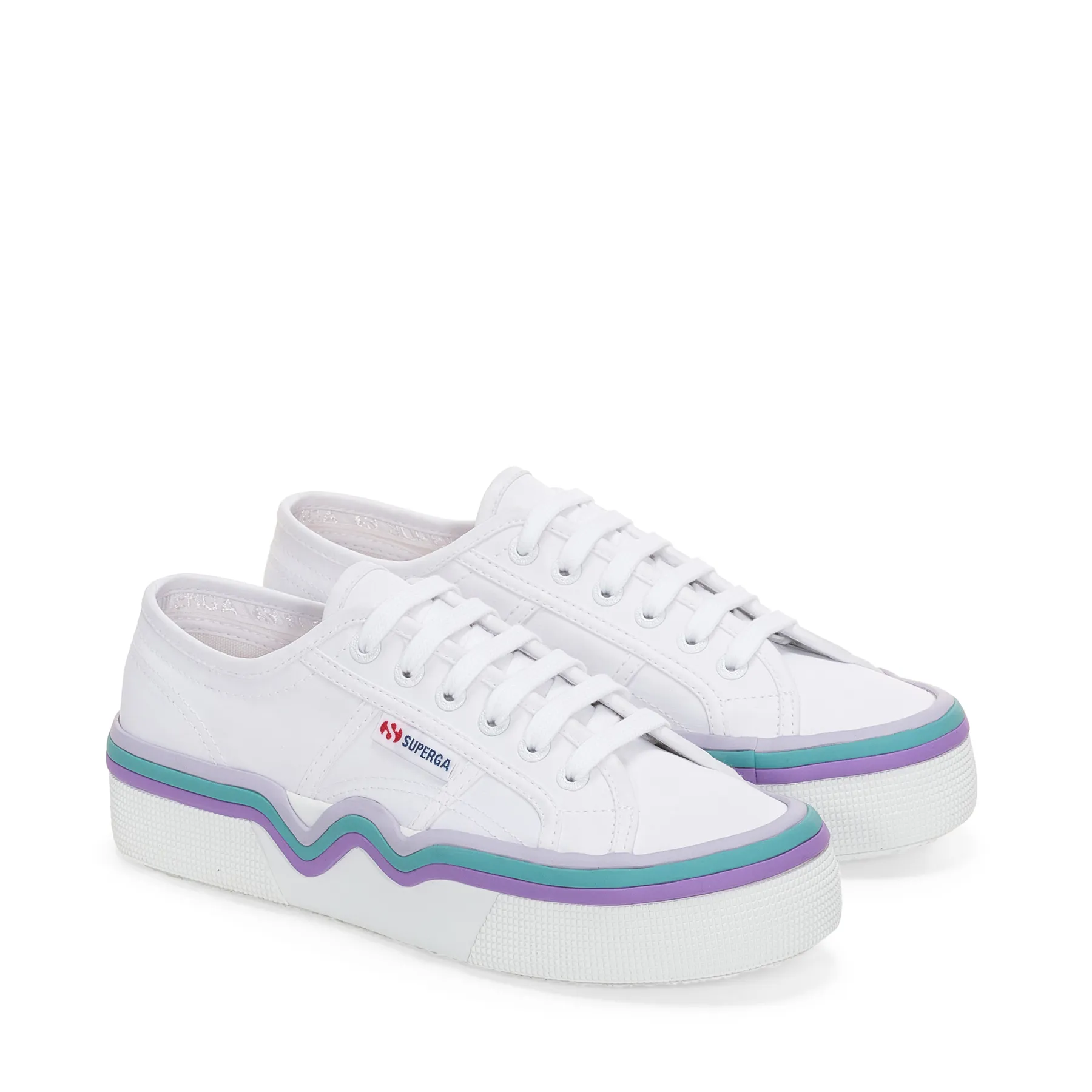 Mavi 2740 Liquify Stripes Nylon Kadın Mavi-Pembe Bileksiz Sneaker