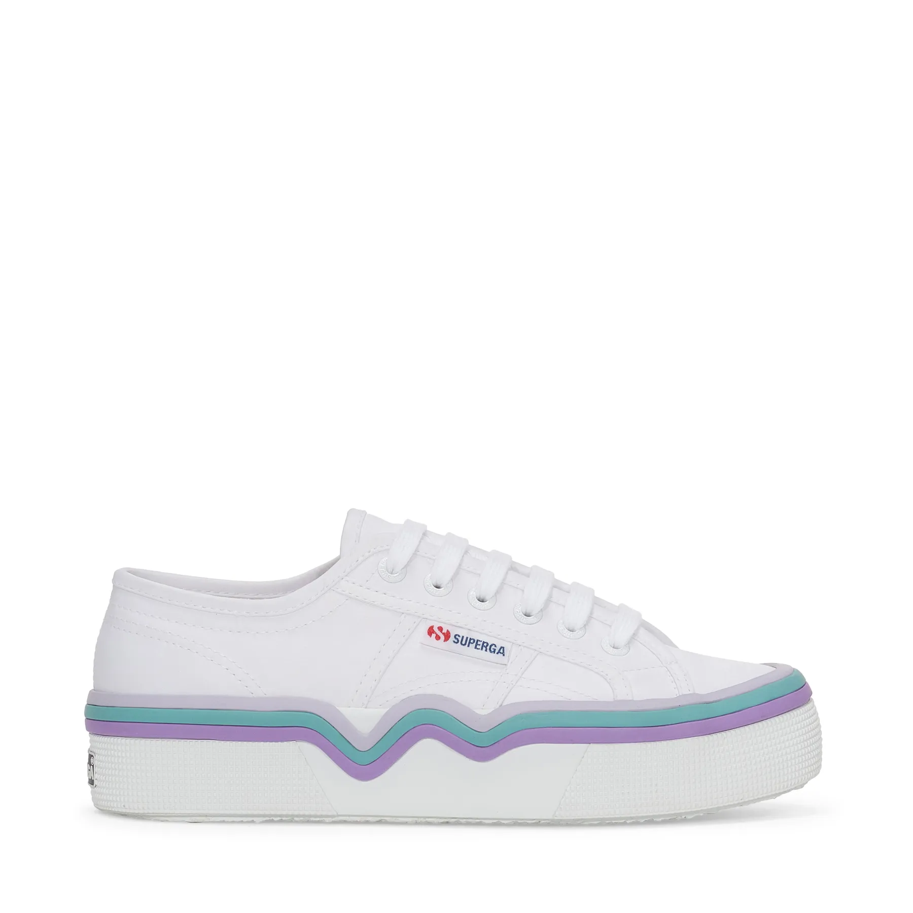 Mavi 2740 Liquify Stripes Nylon Kadın Mavi-Pembe Bileksiz Sneaker