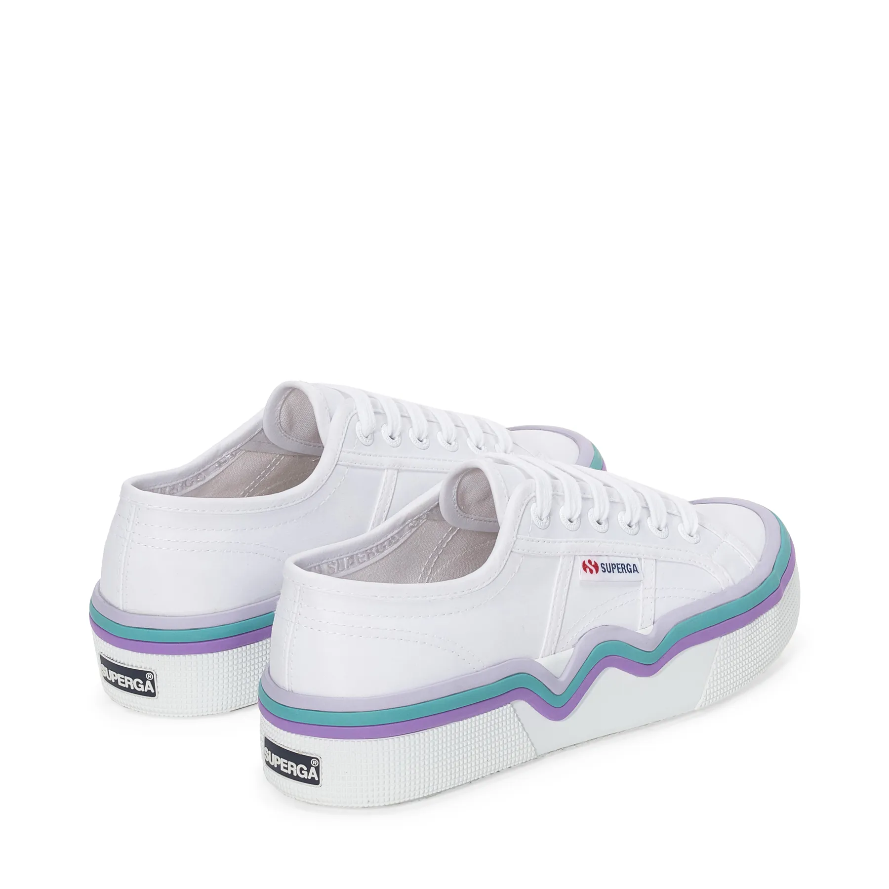 Mavi 2740 Liquify Stripes Nylon Kadın Mavi-Pembe Bileksiz Sneaker