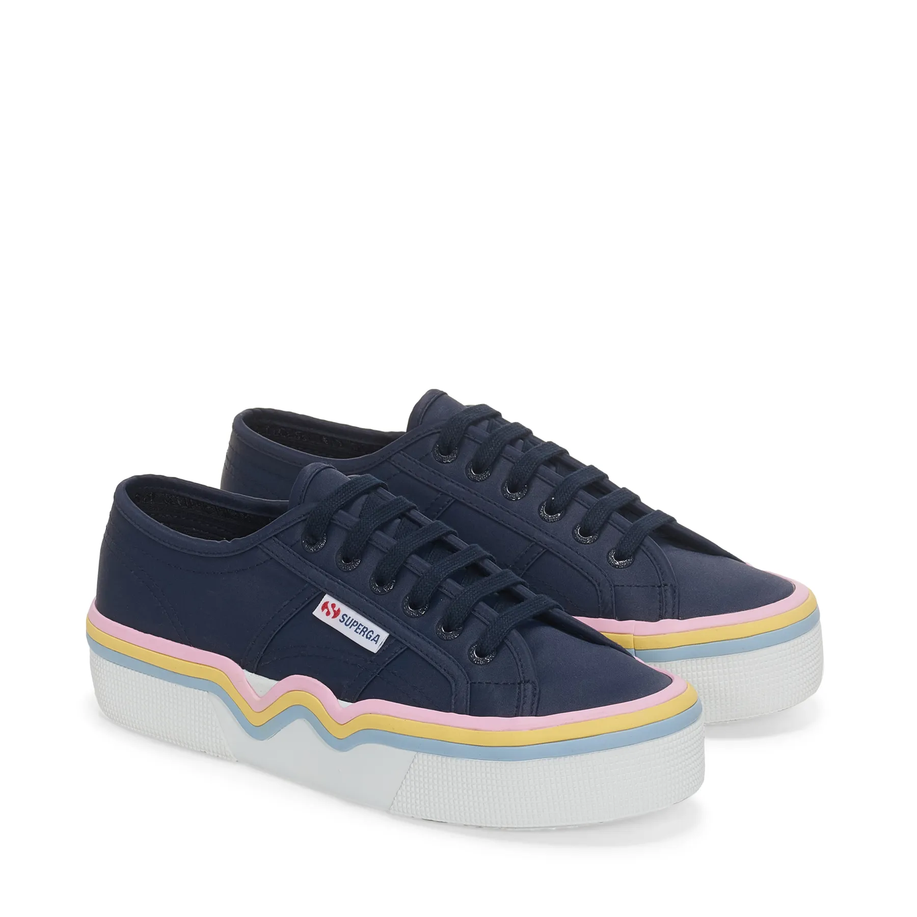 Mavi 2740 Liquify Stripes Nylon Kadın Lacivert Bileksiz Sneaker