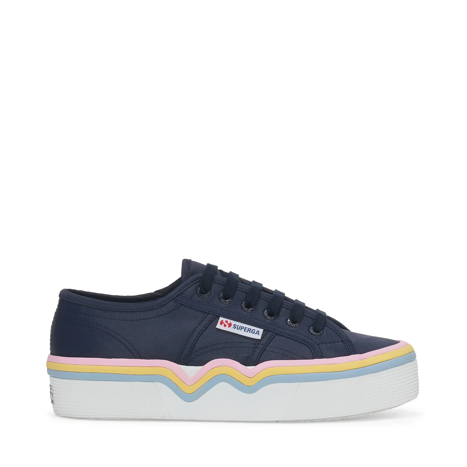 Mavi 2740 Liquify Stripes Nylon Kadın Lacivert Bileksiz Sneaker
