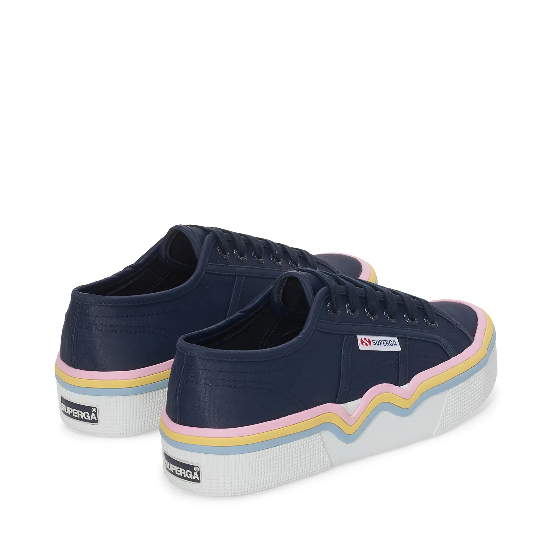 Mavi 2740 Liquify Stripes Nylon Kadın Lacivert Bileksiz Sneaker