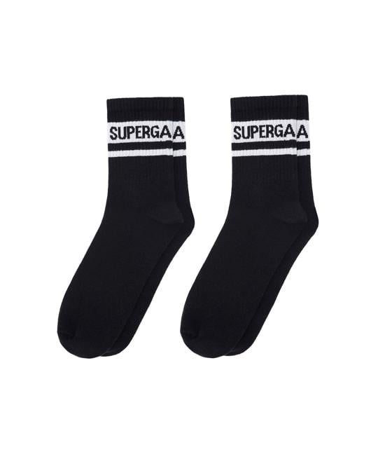 Siyah Flomberg 2pack Unisex Siyah-Beyaz Çorap - Superga®