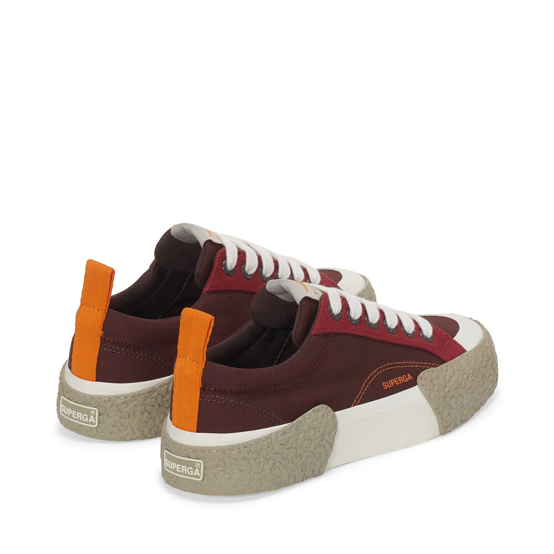 Kırmızı 2660 Stripe Big Bumpers Block Unisex Bordo Bileksiz Sneaker