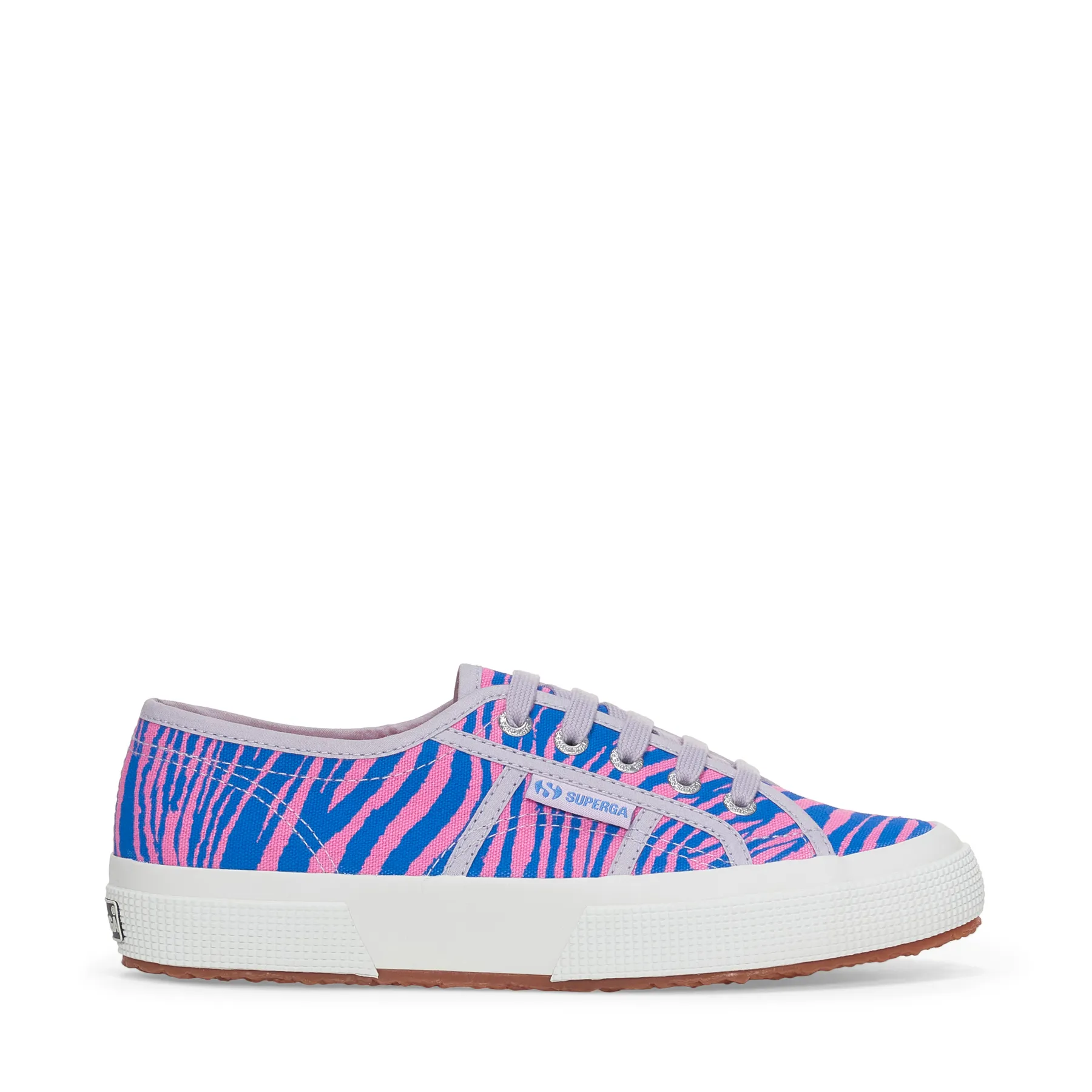 Mavi 2750 Zebra Print Kadın Mavi-Pembe Bileksiz Sneaker