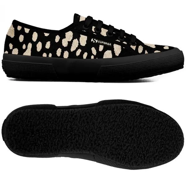 Siyah 2750 Dk Dalmatian Ponyhair Kadın Siyah Bileksiz Sneaker