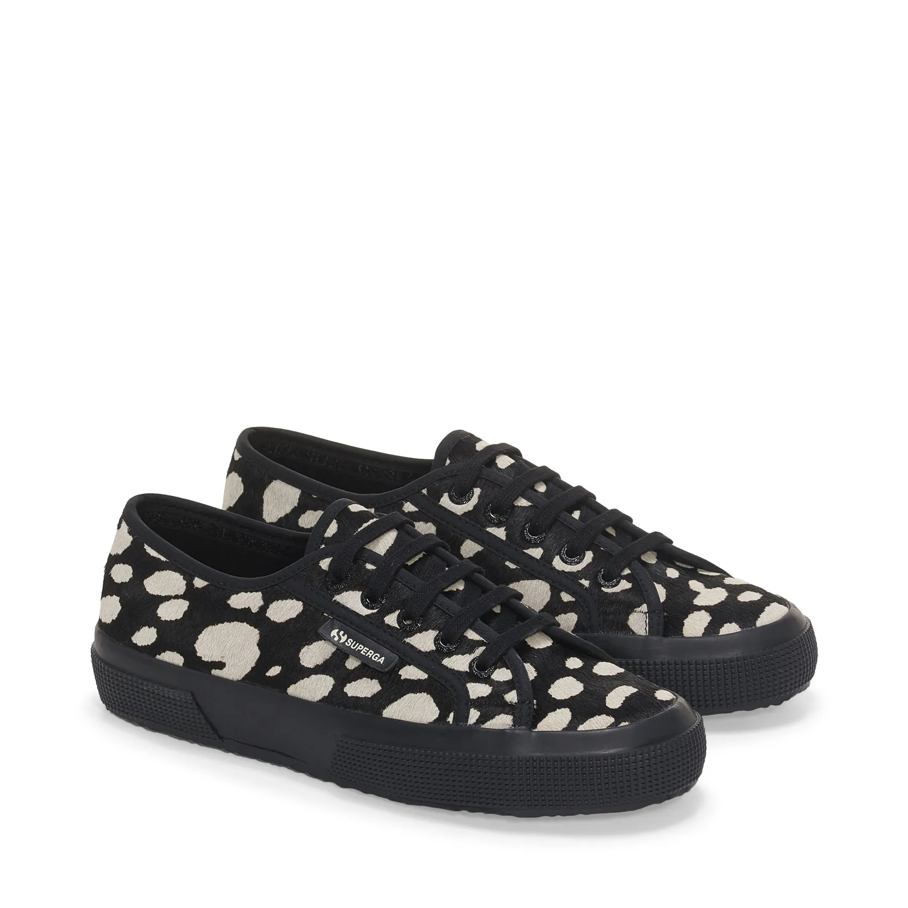 Siyah 2750 Dk Dalmatian Ponyhair Kadın Siyah Bileksiz Sneaker
