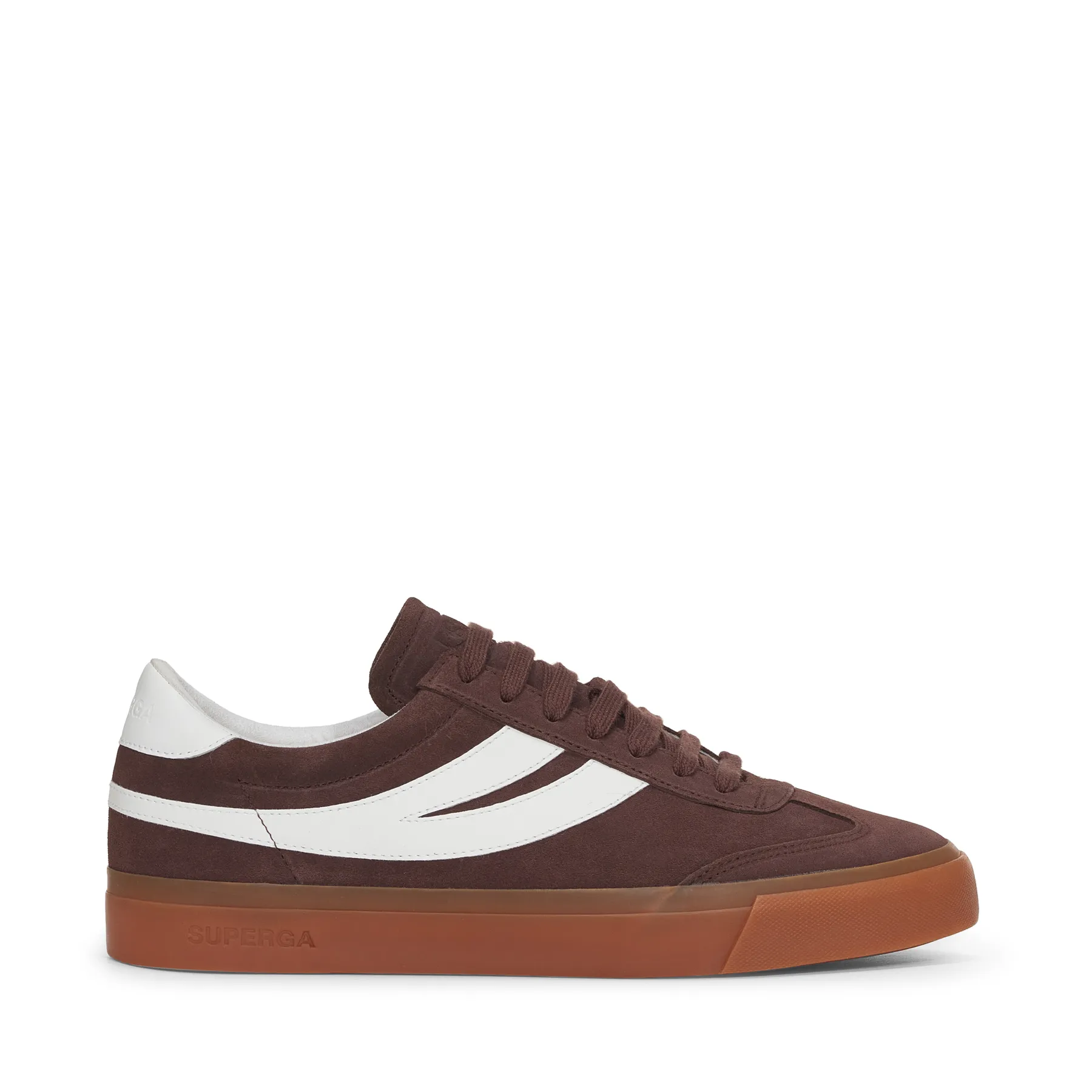 Kahverengi 4834 Club S Swallow Suede Unisex Kahverengi-Beyaz Bileksiz Sneaker