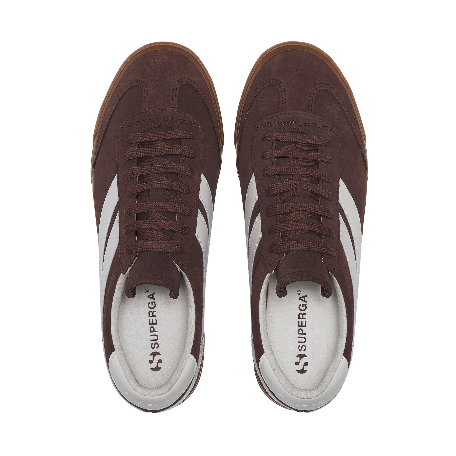 Kahverengi 4834 Club S Swallow Suede Unisex Kahverengi-Beyaz Bileksiz Sneaker