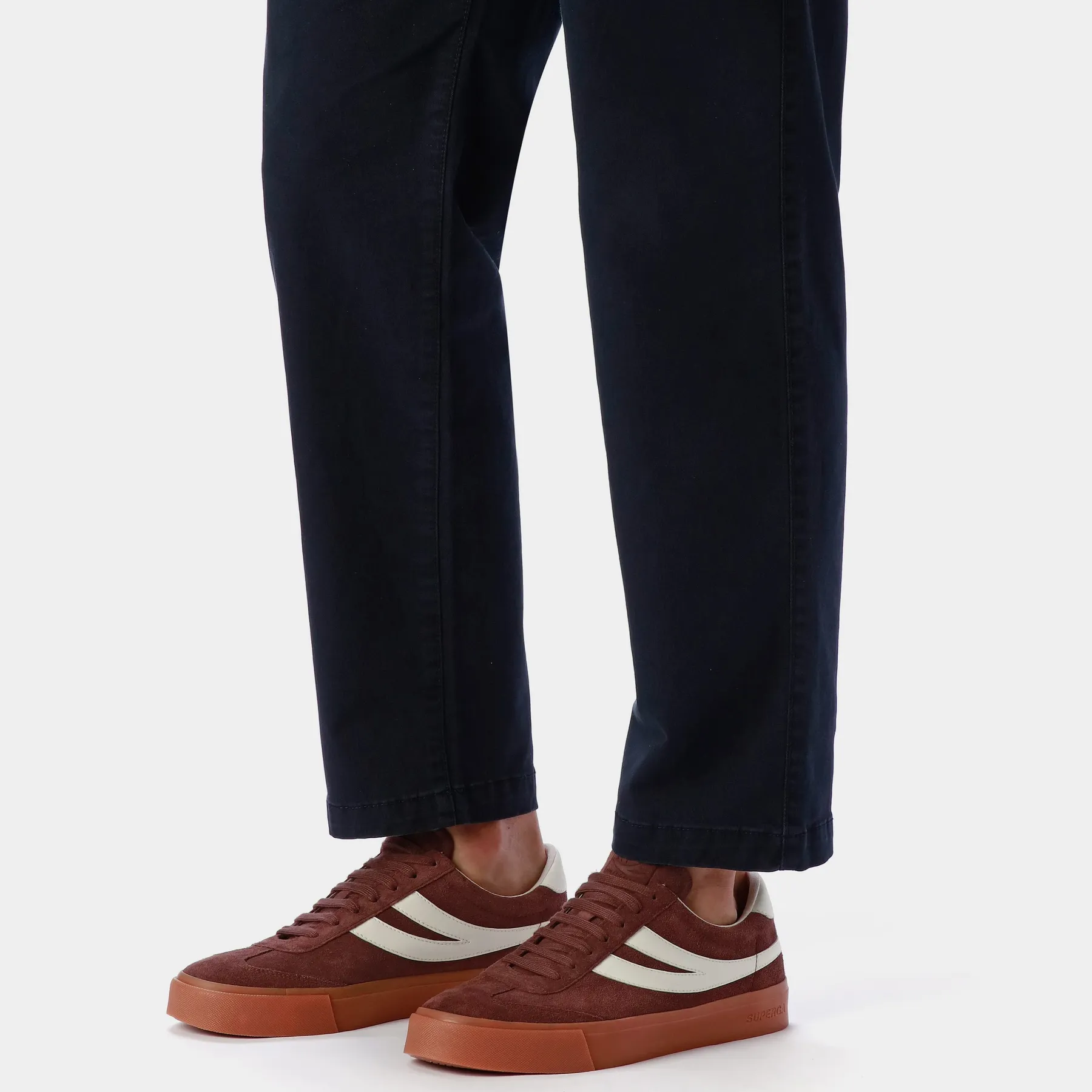 Kahverengi 4834 Club S Swallow Suede Unisex Kahverengi-Beyaz Bileksiz Sneaker