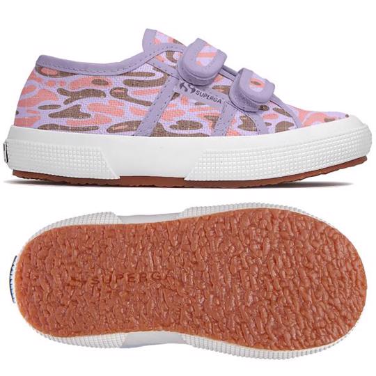 Viyole Lila 2750 Kids Straps Ripstop Camouflage Çocuk Unisex Mor Bileksiz Sneaker - Superga®