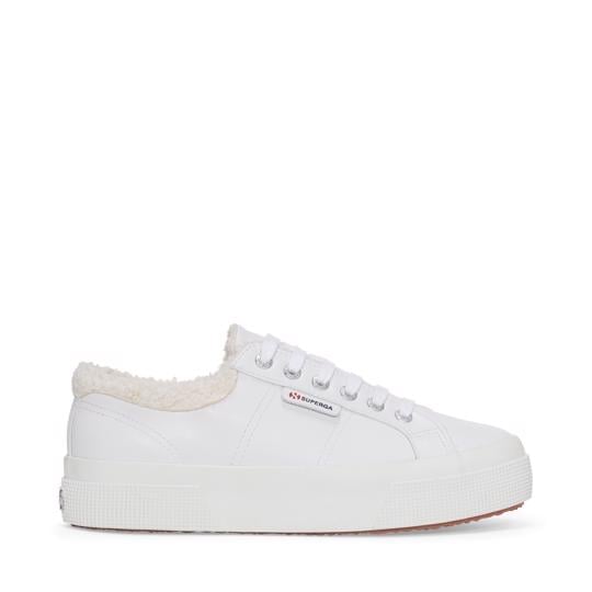 Mavi 2740 Platform Vegan Faux Leather Fur Kadın Mavi Bileksiz Sneaker - Superga®