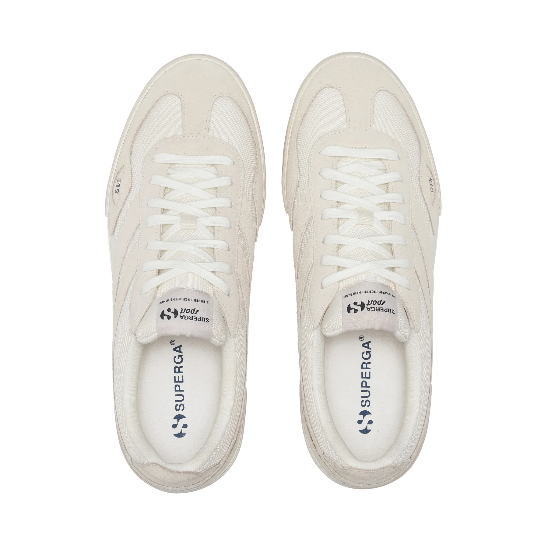 Beyaz 1499 9ts Court Unisex Beyaz-Bej Bileksiz Sneaker