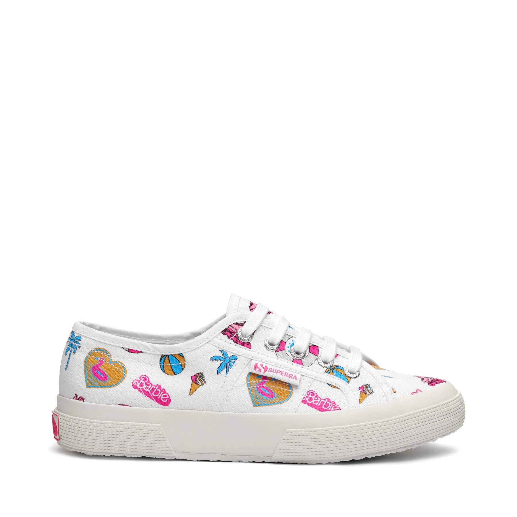 Beyaz 2750 Barbie Movie Print Kadın Beyaz Sneaker