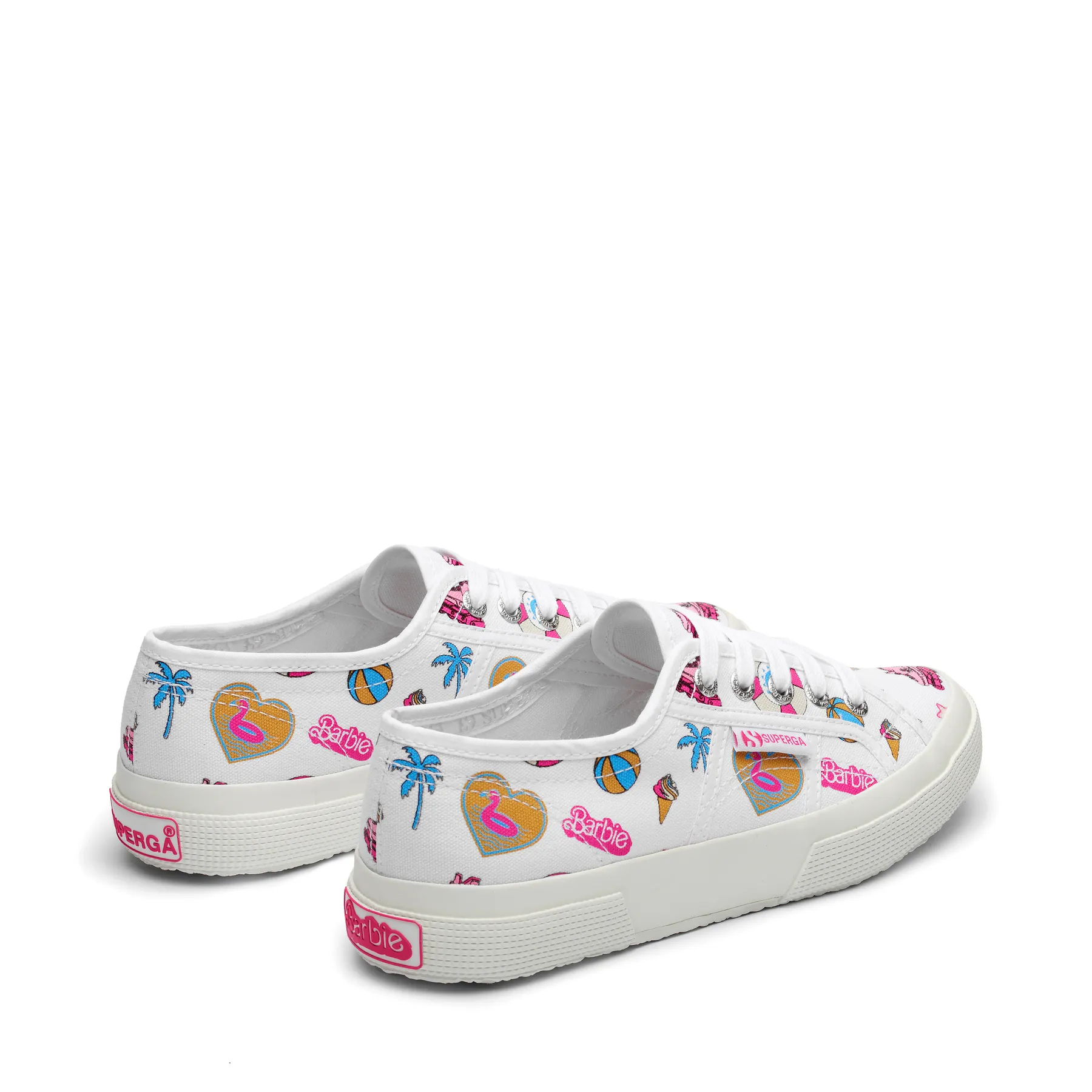 Beyaz 2750 Barbie Movie Print Kadın Beyaz Sneaker